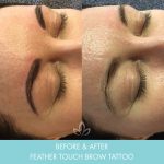 feather touch brows before and after 002 - eyebrow tattoo - Academy Face & Body